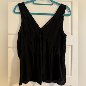 Madewell black sheer tank top